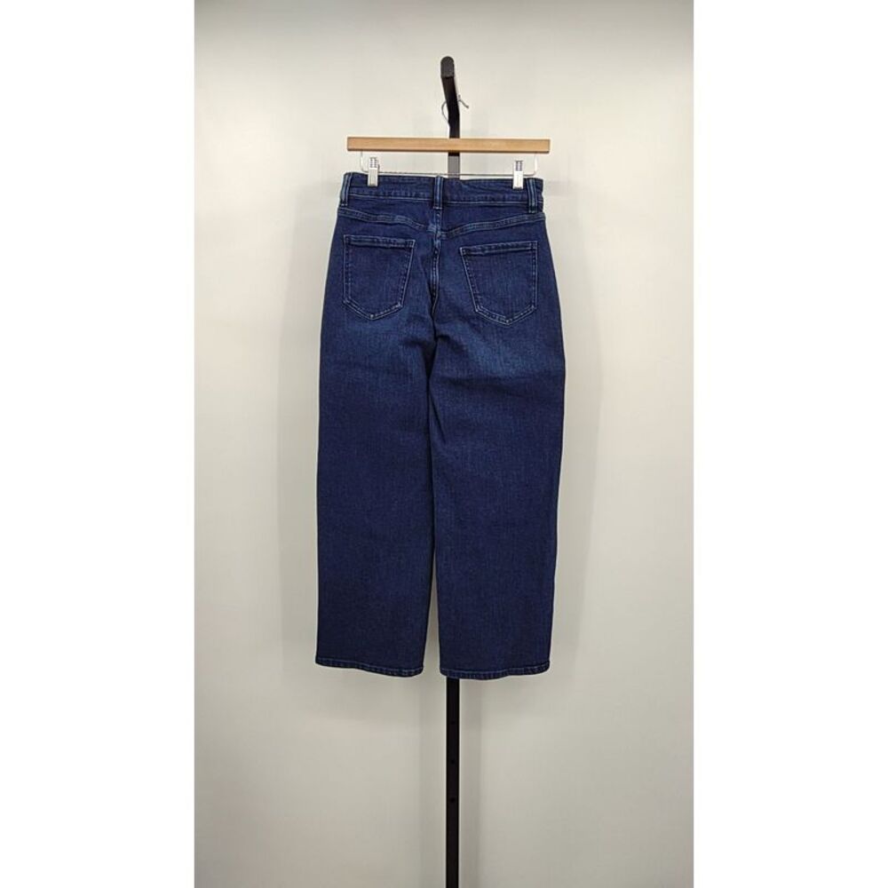 Quince Bella Stretch Patch Pocket Wide Leg Jeans Midnight Blue 26 - Picture 2 of 2